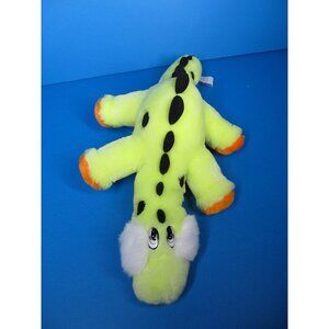 BJ Toys Neon Green Plush Dinosaur Toy With Black Spots  15"